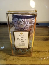 Huntington Home 3-Pack Mini Candle Tins collection , 3 Variations