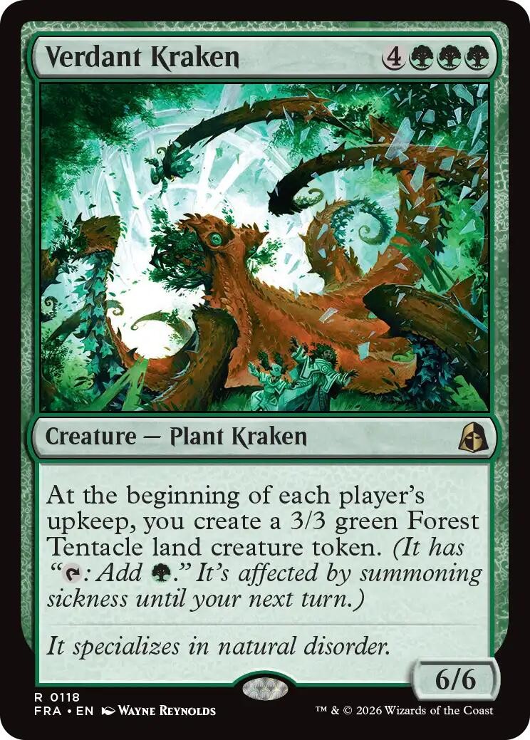 Verdant Kraken - 118 - NM - Reality Fracture - MTG