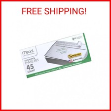 Mead 10 Security Business Envelopes Letter Size 4-1/8" x 9-1/2"   Peel and Seal