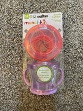 Munchkin Snack Container - Pack of 2, Purple/Pink