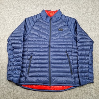 PSG Nike Jacke Herren Large Blau Light Down Puffer Padded Insulated Coat Winter