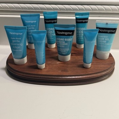 Neutrogena Hydro Boost Mixed Travel Lot 8 Pcs Cleanser Gel Cream Fragrance Free