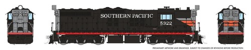 Rapido Trains 050211 HO SP Black Widow EMD SD7 Diesellok DC/Silent #5322 | Zustand: New