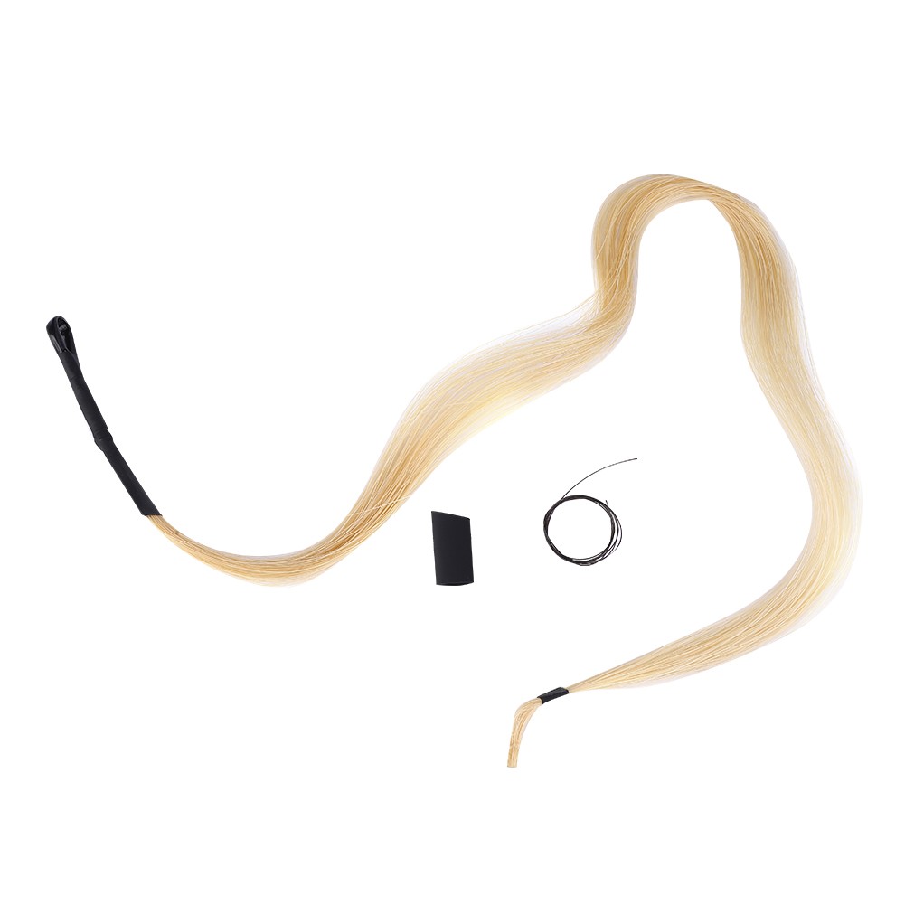 BY304 Durable Horsetail Hair Erhu Bow Hairs Accessory For Violin Viola Cello CUT