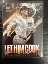 AARON JUDGE 2024 Topps Let Him Cook #LHC-8 Black SP /299 MVP🔥 NY YANKEES 🔥