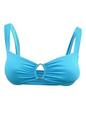 L Space Women's Pointelle Rib Willow Swim Top Separates Swimsuit L, Island 