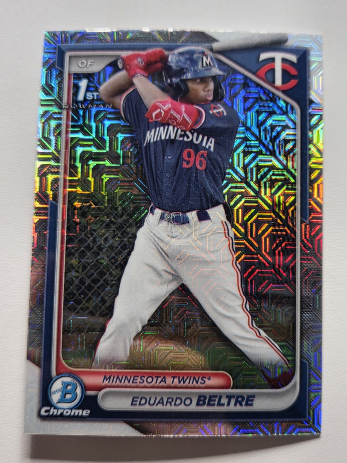 2024 Bowman Chrome 1st Refractor Mega Eduardo Beltre BCP 170 Twins