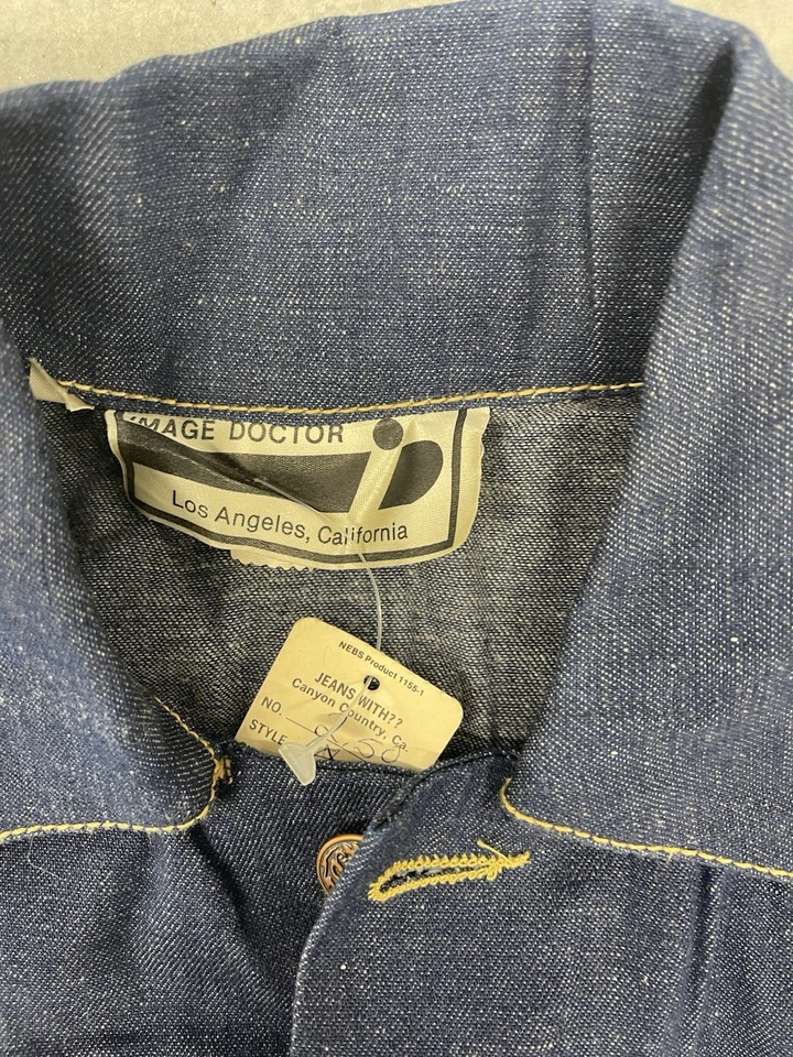 Vintage Cheech & Chong Levi’s Denim Vest, Hippie Vest Next Movie Size M - Image 3 of 4