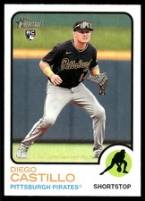 Diego Castillo 2022 Topps Heritage #541 Pirates MLB READ FREE SHIP AutographDen