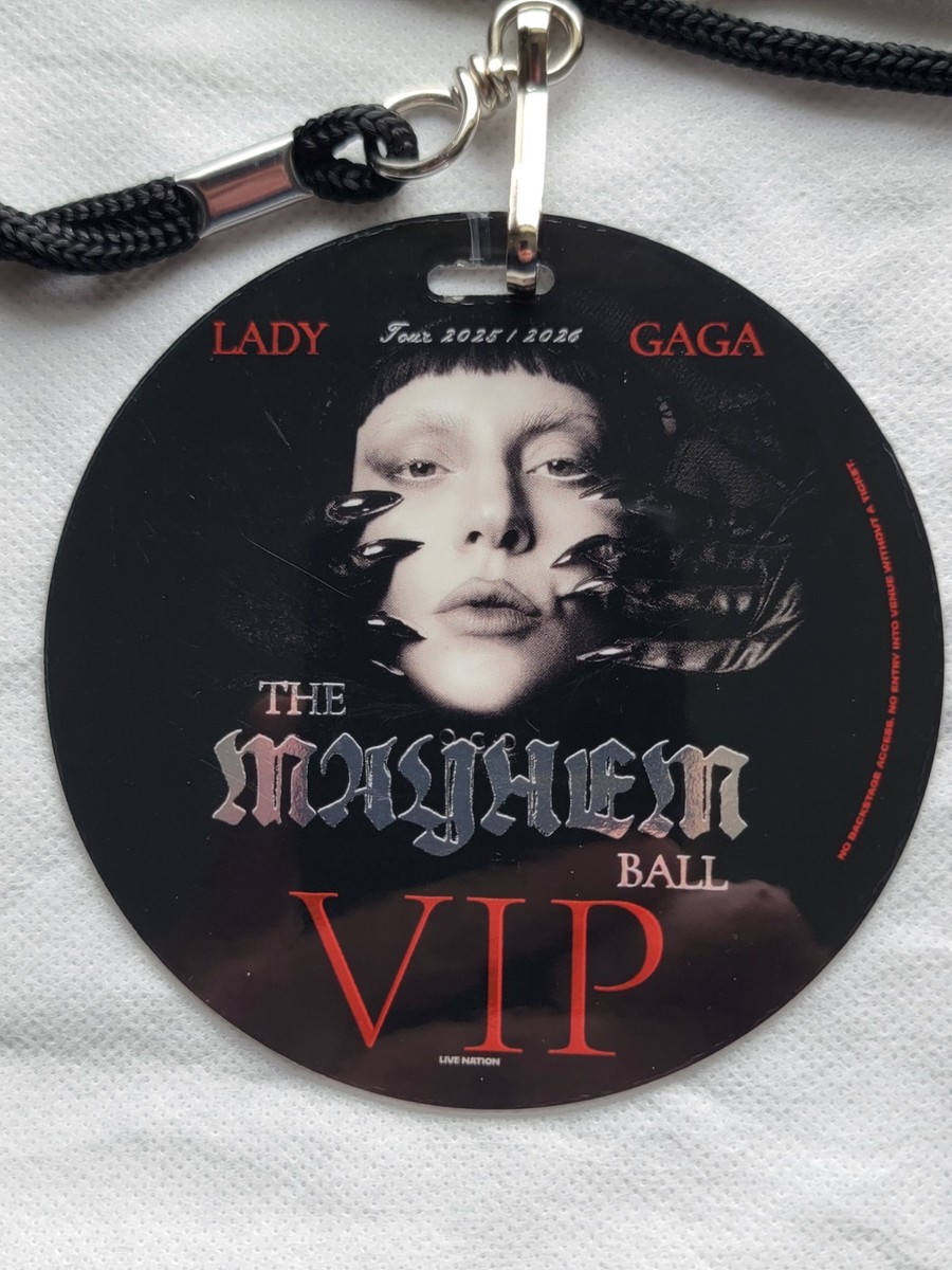 LADY GAGA MAYHEM BALL 25/26 US TOUR - LIMITED GOLD VIP MERCH