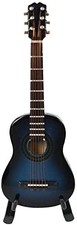 Blue Miniature Guitar Model Musical Instrument Ornaments Guitar Ornament Home...