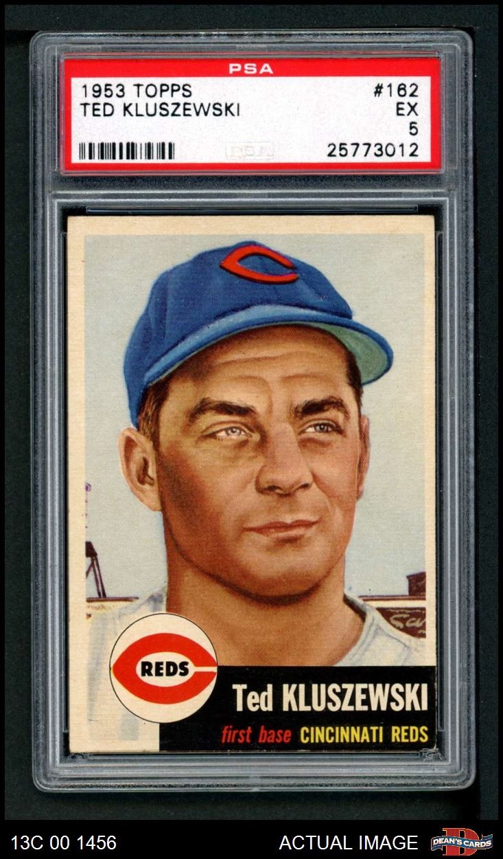 1953 Topps #162 Ted Kluszewski Reds PSA 5 - EX