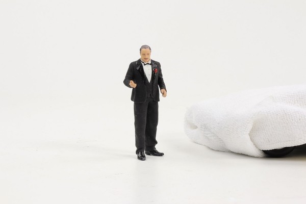 1:18 Cartrix Figur Don Vito Corleone Der Pate / The Godfather Movie-image