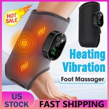 Electric Foot Ankle Massager Pain Relief 3 Modes Vibration Infrared Hot Compress
