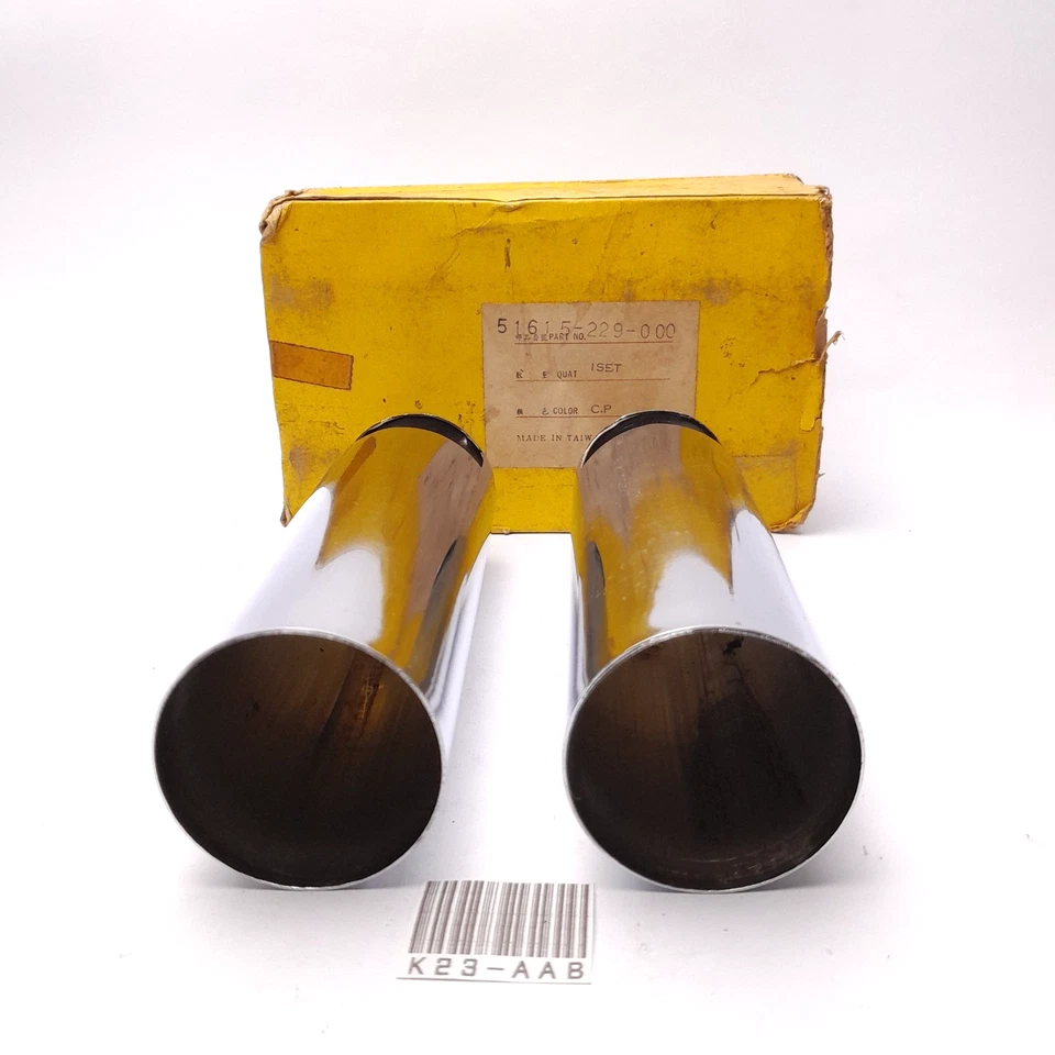 Horquilla delantera cromada Honda CB100 S90Z CS90Z CD90Z CG125 Benly S110 NOS Foto 2 de 4