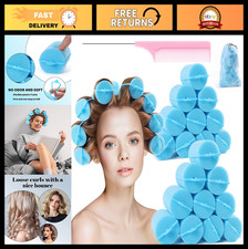 Jumbo Foam Hair Rollers - 24 Soft Sleep Curlers for Wavy Styles, 2"x2.75"