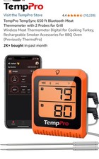 ThermoPro 650 ft Wireless Meat Thermometer 2 Probes Bluetooth