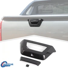 Carbon Fiber Tailgate Handle Cover Trim Decor Shell For Chevy Avalanche 2007-13