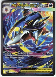 Mega Sharpedo ex 127/094 Phantasmal Flames Special Illustration Rare