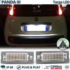 2 Placchette Luci TARGA LED PER Fiat PANDA 3 319 CANbus Luce Bianco 6500K