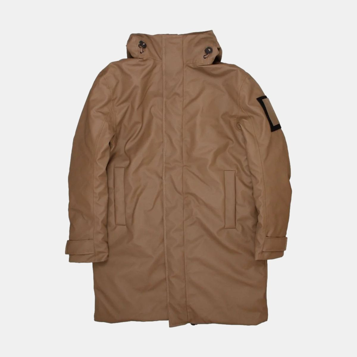 Rains Glacial Coat Mens Size M Brown Polyester Waterproof Jacket