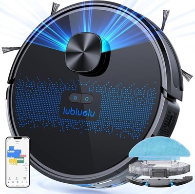 Lubluelu SL60D Saugroboter Wischroboter 4500Pa LiDAR APP Gebraucht