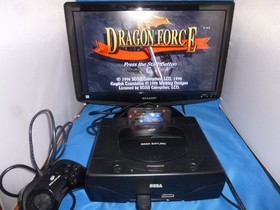 US Sega Saturn System Console in Box + Saroo Elite version SD loader 128GB READ