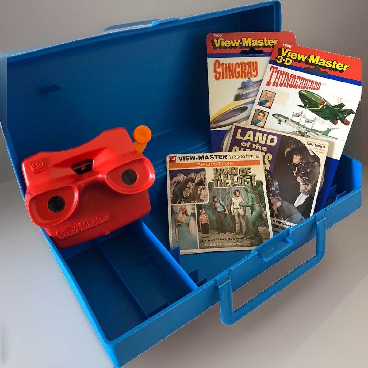View-Master Case 3D Reels Thunderbirds Stingray Land of the Lost