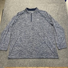 Under Armour Heatgear 1/4 Zip Pullover Men  s 3XL Lightweight Wicking Long Sleeve