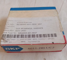 SKF 6011-2RS1 55X90X18MM Double Rubber Seal Ball Bearings