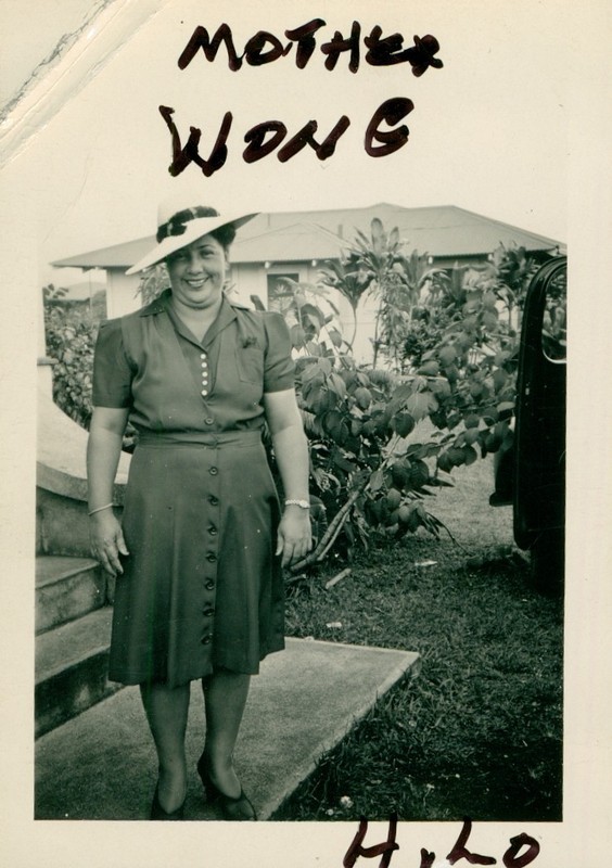 1942 WWII US Army Hilo Hawaii Photo #5 local gal Dorothy Wong's, Mother Wong