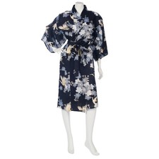 Short Navy Crane Floral