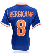 DENNIS BERGKAMP SIGNED HOLLAND 1998 AWAY SHIRT (ACG WITNESS AG46498)