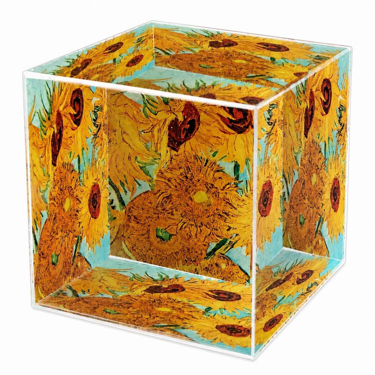 Presse-papiers en verre Van Gogh Les Tournesols - Idée cadeau pour amateurs d'art