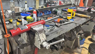 BVA HYDRAULICS HT1010 HYDRAULIC CYLINDER 10 ton 10 IN REBUILT TESTED BEST PRICE