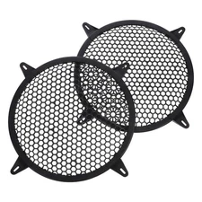 2 Pcs Subwoofer Protection Cover Bass Speaker Grill Automotive Accessories
