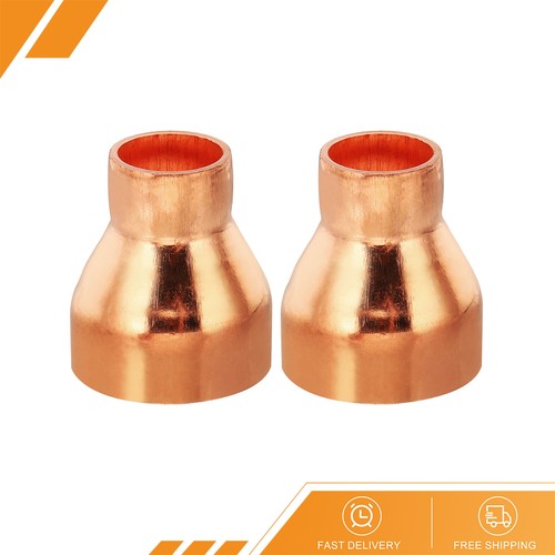 2 x 1 3/8" to 7/8" ID Copper Reducer 99.9% Pure Copper Coupling Pressure Fitting