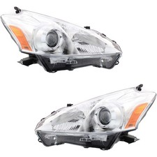 Headlight Assembly Set For 2012 2013 2014 Toyota Prius V Left and Right Halogen
