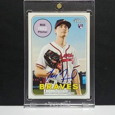 Max Fried 2018 Topps Heritage RC Auto Yankees Rookie Baseball Card Signed