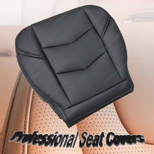For 2015-2020 Cadillac Escalade 4-door Driver Bottom Leather Seat Cover Black For 2015-2020 Cadillac Escalade 4-door Driver Bottom Leather Seat Cover Black