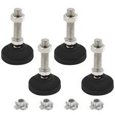 4pcs Swivel Furniture Leg Levelers, Adjustable Leveling Feet Glide for Tables