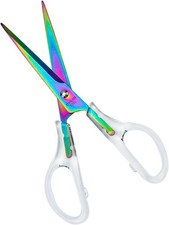Clear Acrylic Scissors 6.5" with Metal Blades for Office and Crafts