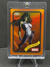 2025 Topps Chrome Marvel She-Hulk #110 True Orange Refractor /25