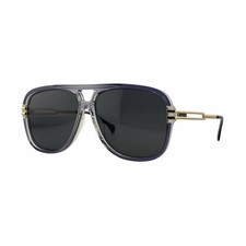 GUCCI GG1105S Transparent Grey / Gold Sunglasses 63mm 12mm 145mm XL - 002