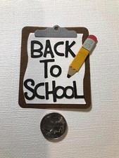 HANDMADE Paper Die Cut 1 Back to School  / Card Embellishment