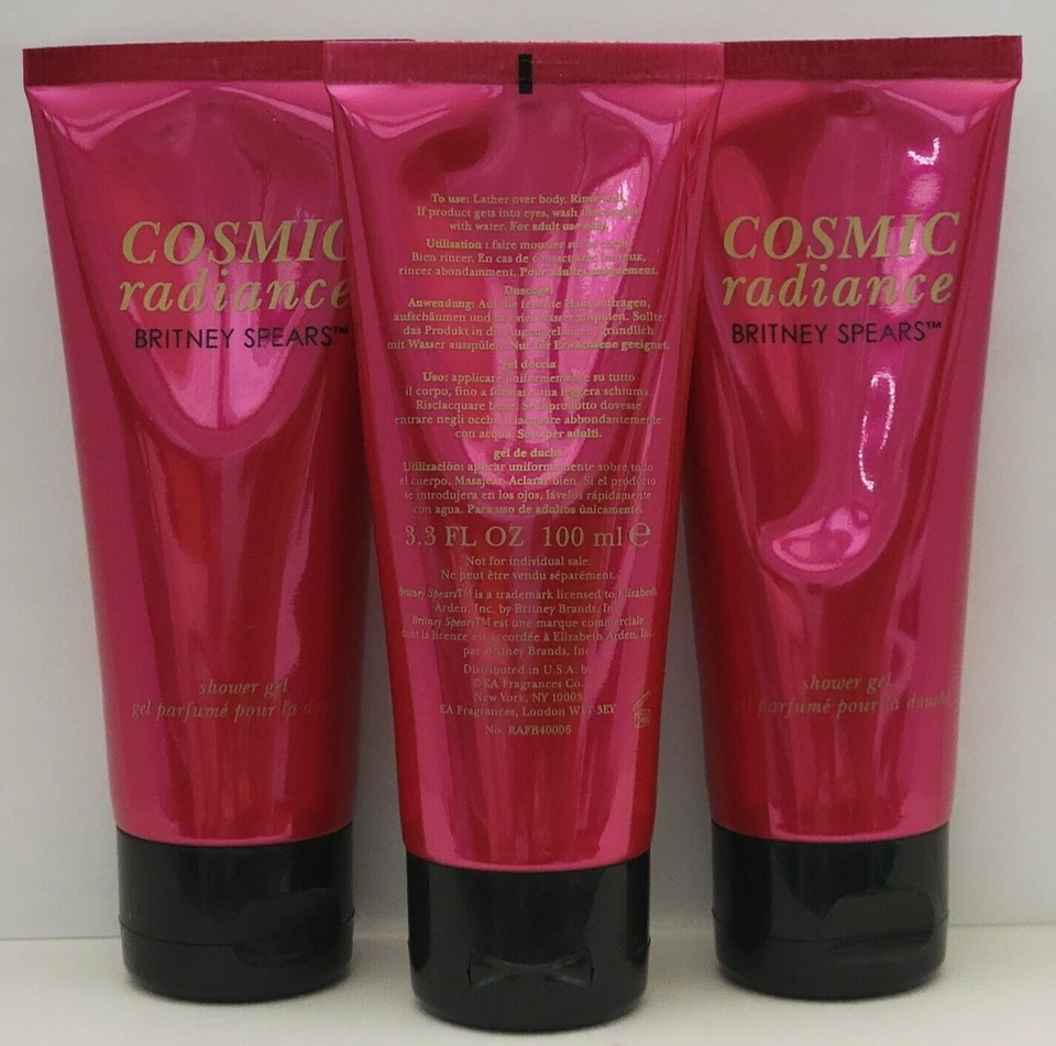 Gel de ducha Cosmic Radiance de Britney Spears 3,3 fl/100 ml oz u/b (3 paquetes) Foto 2 de 3
