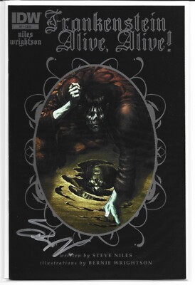 Frankenstein Alive, Alive! #1A (IDW 2012) Sig by Steve Niles: Never opened/read