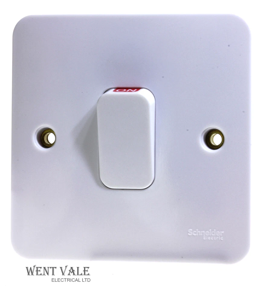 Schneider Lisse Moulded Range - GGBL4011 - 50a Double Pole Switch With Neon