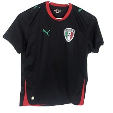 Mens Puma Team Mexico Black Soccer Jersey No. 10 Size XL Made In Mexico