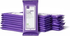 5 Pks MEDLINE ReadyBath LUXE Total Body Cleansing Washcloths New 8-wipe Packs